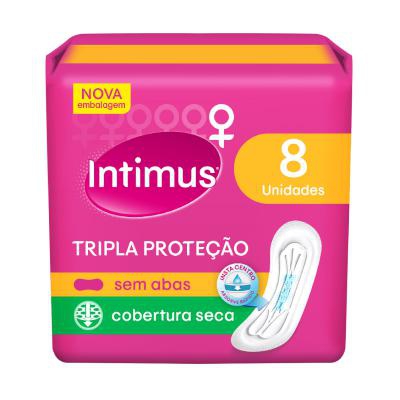 Absorvente Intimus Seco Sem Abas 8 Unidades